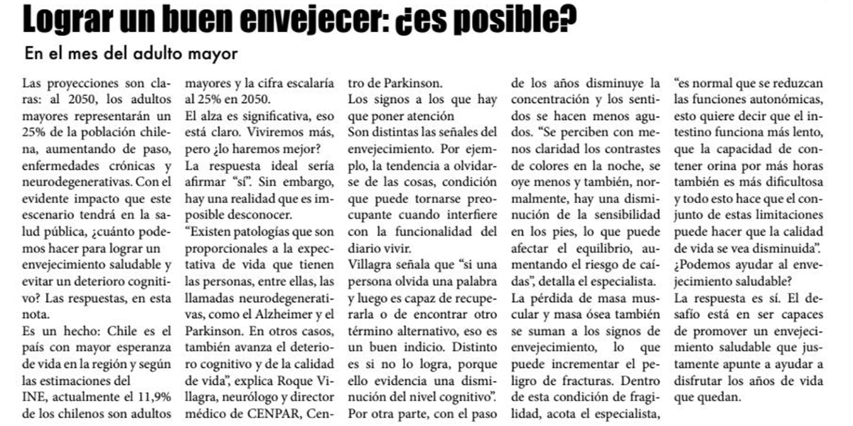 Lograr un buen envejecer: ¿es posible?