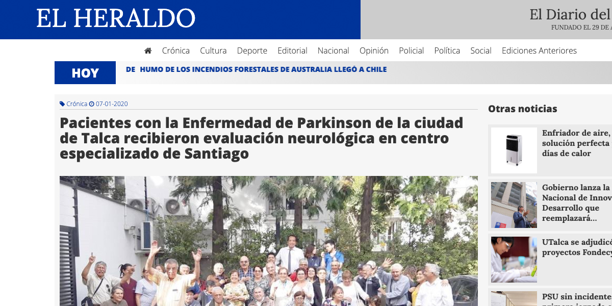 Pacientes de Talca recibieron atención neurológica en CENPAR